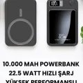  Pratik ve Taşınabilir 10.000 mAh Wireless Powerbank Hızlı Şarj Avantajı