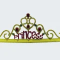 BUĞZ Prenses Yazılı Altın Renk Ayarlanabilir Parti Tacı 60 cm