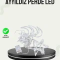 BUĞZ Prizli Yıldız Ay Perde LED Işık Ev ve Organizasyon Dekoru