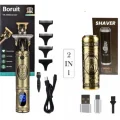 BUĞZ Pro 2 İn 1 Vintage Traş Makinesi Şarjlı Dijital Göstergeli Aliminyum Gövde