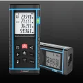 BUĞZ Profesyonel 40 Metre Dijital Lazer Metre Ölçer LCD Ekran, Su Terazili, Alan Hacim, Pisagor Hesaplama ve 20 Kayıt Hafızası