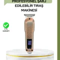 BUĞZ Profesyonel 7000RPM Saç Kesim Makinesi – Type-C Şarjlı, LCD Ekranlı, 4 Kademeli Ayar