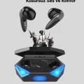 BUĞZ Profesyonel Bluetooth 5.0 Kulaklık – Dokunmatik Kontrol, 3D Surround Ses - BUĞZ