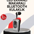 BUĞZ Profesyonel Bluetooth Kulaklık – Klipsli, Titreşimli, Dijital Göstergeli