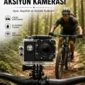 BUĞZ Profesyonel Çekimler İçin 4K Ultra HD WiFi Spor Kamerası