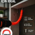 BUĞZ Profesyonel Esnek Tornavida Bits Uç Seti 12 Parça Manyetik Bit Adaptörlü