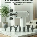 BUĞZ Profesyonel Kas Gevşetici Masaj Tabancası 8 Değiştirilebilir Başlıklı Kablosuz Masaj Cihazı