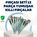  Profesyonel Kullanıma Uygun 13 Parça Makyaj Fırçası Takımı Fiber Kıllı