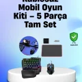  Profesyonel Mobil Oyuncular İçin RGB Klavyeli 5 Parça Oyun Kiti