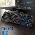 BUĞZ Profesyonel Oyuncu Klavye Mouse Seti – RGB Işıklı, Türkçe Q, DPI Ayarlı, Dayanıklı Gövde