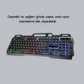 BUĞZ Profesyonel Oyuncu Klavye Mouse Seti – RGB Işıklı, Türkçe Q, DPI Ayarlı, Dayanıklı Gövde
