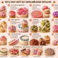 BUĞZ Profesyonel Pastalar İçin Tam Donanımlı 12li Dekorasyon Seti (Paslanmaz Çelik Duy Seti)