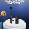 BUĞZ Profesyonel Ses Kayıt İçin Kablosuz Mini Yaka Mikrofonu