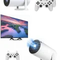 BUĞZ Projeksiyon Cihazı Video Oyun Konsolu Projektör Taşınabilir Ayaklı Çift Kollu 4K Çözünürlüklü - BUĞZ