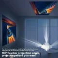 BUĞZ Projektör 4K Android 11 Dual Wifi6 260ANSI BT5.0 1080P 1280x720 çözünürlük destekli