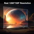 BUĞZ Projektör 4K Android 11 Dual Wifi6 260ANSI BT5.0 1080P 1280x720 çözünürlük destekli