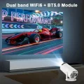 BUĞZ Projektör 4K Android 11 Dual Wifi6 260ANSI BT5.0 1080P 1280x720 çözünürlük destekli