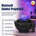 BUĞZ Projektör Özellikli Bluetooth Hoparlör ve RGB LED Işıklı Gece Lambası, Siyah Renk