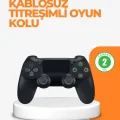 BUĞZ PS4 Uyumlu Kablosuz Oyun Kolu – Titreşimli, Şarjlı ve Ergonomik