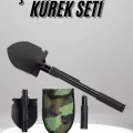 BUĞZ Pusulalı Katlanabilen Portatif Çantalı Mini Kazma Kürek Seti