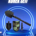 BUĞZ Pusulalı Katlanabilir Kazma Kürek Kamp Seti Kamp Küreği Portatif Çantalı