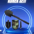 BUĞZ Pusulalı Katlanabilir Kazma Kürek Kamp Seti Kamp Küreği Portatif Çantalı