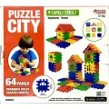 Puzzle City 3D Yapı ve Tasarım Blokları 64 Parça - 03702