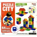  Puzzle City 3D Yapı ve Tasarım Blokları 64 Parça - 03702