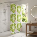 BUĞZ PVC Duş Perdesi - Çift Kanatlı - 12 Halkalı - 90x180 cm