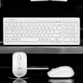  Q Klavye Beyaz Klavye Ve Mouse Seti Kablosuz USB Girişli