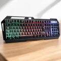 BUĞZ Q Klavye RGB Işıklı Klavye Ve Mouse Seti Kablolu Mouse Hediyeliş