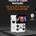  R36S Taşınabilir Retro Oyun Konsolu – 15.000 Oyun, 64 GB Depolama, IPS Ekran