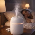 BUĞZ Rahat Nefes ve Deliksiz Uyku İçin Sessiz Hava Nemlendirici Gece Lambalı Buhar Makinesi