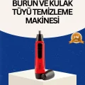BUĞZ Raks Kırmızı Tüy Temizleme Cihazı Kulak Burun Pilli Ergonomik
