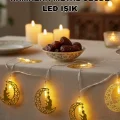 BUĞZ Ramazan Temalı Ay İçinde Secde Eden Adam LED Peri Işığı