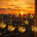 BUĞZ Ramazan Temalı LED Işık Hilal ve Yıldız Figürlü Dekor Lambası