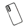 BUĞZ Realme 7 Kılıf Miami Şeffaf Silikon - Siyah
