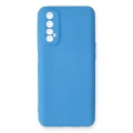 BUĞZ Realme 7 Kılıf Nano İçi Kadife Silikon - Mavi