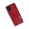 BUĞZ Realme C11 2021 Kılıf Loop Deri Silikon - Kırmızı