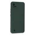 BUĞZ Realme C11 2021 Kılıf Nano İçi Kadife Silikon - Koyu Yeşil