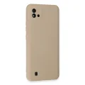 BUĞZ Realme C11 2021 Kılıf Nano İçi Kadife Silikon - Pudra