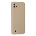 BUĞZ Realme C11 2021 Kılıf Nano İçi Kadife Silikon - Pudra