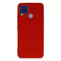 BUĞZ Realme C15 Kılıf Nano İçi Kadife Silikon - Kırmızı