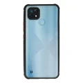 BUĞZ Realme C21 Kılıf Miami Şeffaf Silikon - Siyah