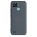 BUĞZ Realme C21 Kılıf Nano İçi Kadife Silikon - Gri