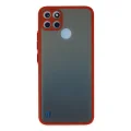 BUĞZ Realme C21y Kılıf Montreal Silikon Kapak - Kırmızı