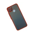 BUĞZ Realme C21y Kılıf Montreal Silikon Kapak - Kırmızı