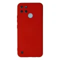 BUĞZ Realme C25y Kılıf Nano İçi Kadife Silikon - Kırmızı