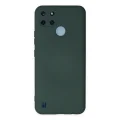 BUĞZ Realme C25y Kılıf Nano İçi Kadife Silikon - Koyu Yeşil