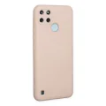 BUĞZ Realme C25y Kılıf Nano İçi Kadife Silikon - Pudra